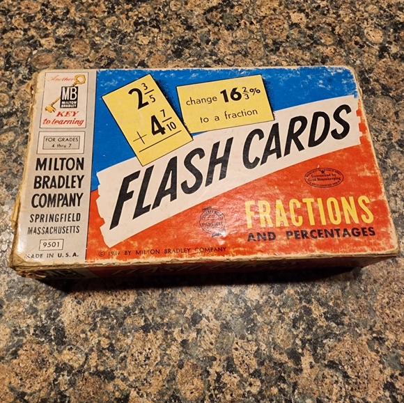 Milton Bradley Other - 1957 Milton Bradley Co Flash Cards